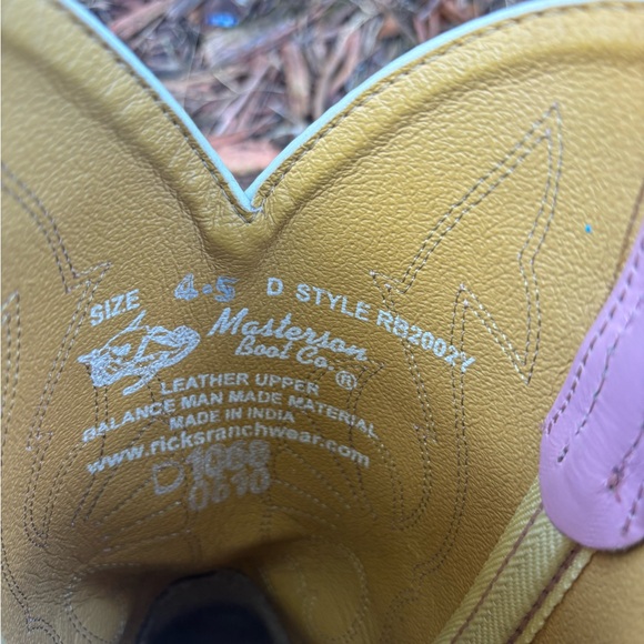 Pink leather Masterson Boot company boots - Picture 7 of 8